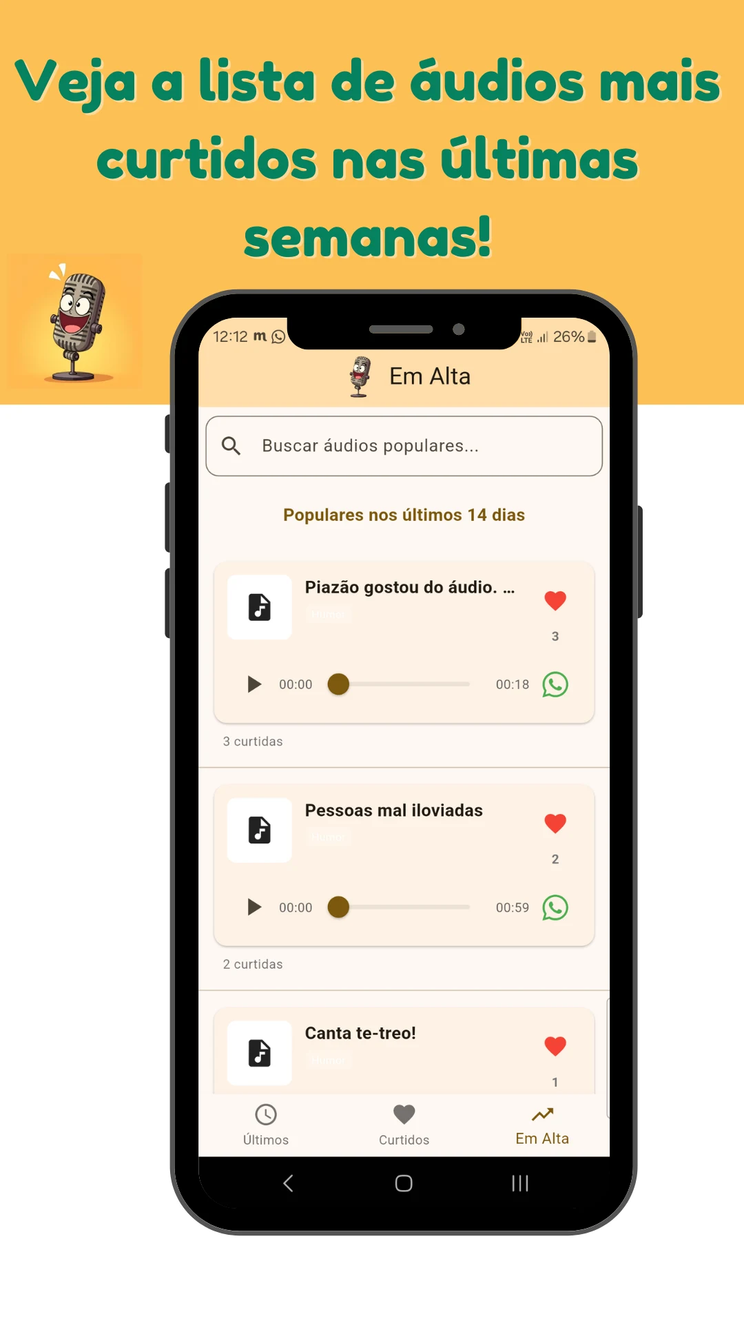 Áudios Zap screenshot